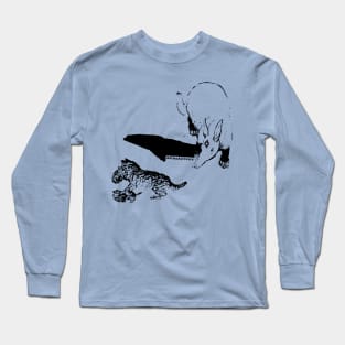 Adrian Aardvark Cat Love Long Sleeve T-Shirt